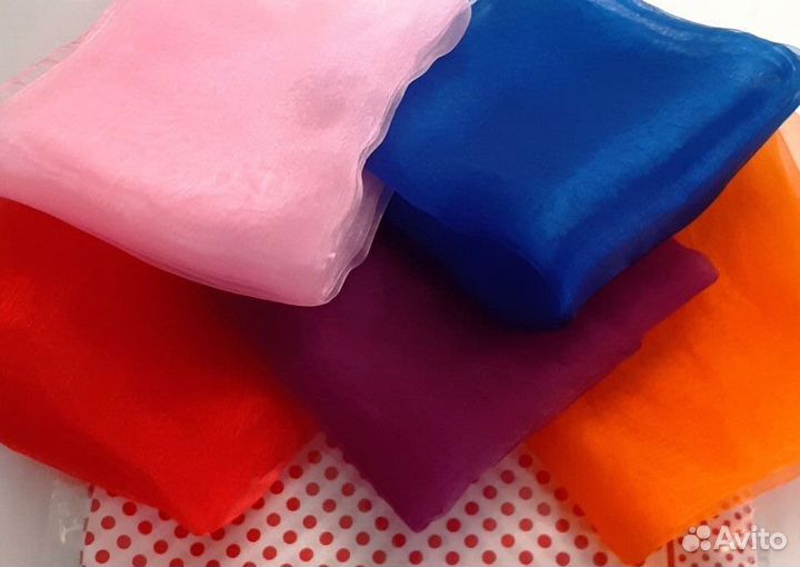 Новый набор шейных капроновых платков