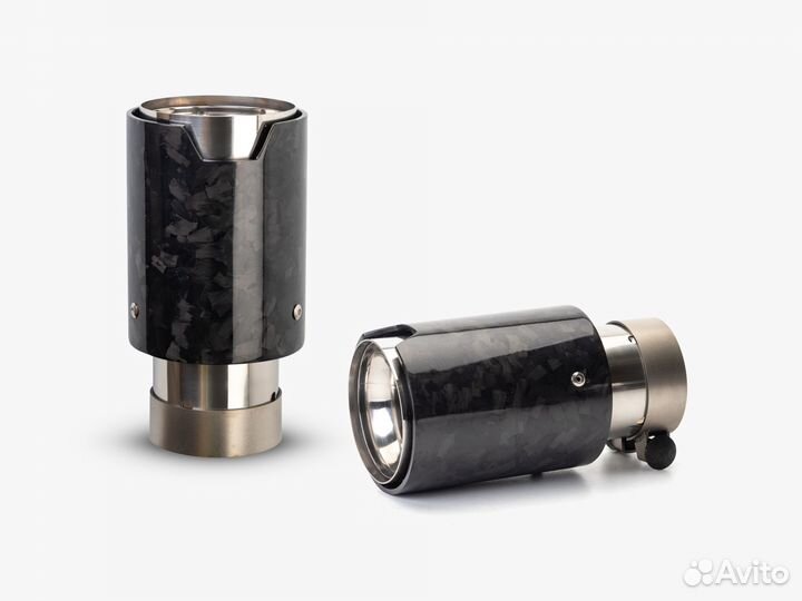 Насадки на глушитель M style 90 кованный карбон