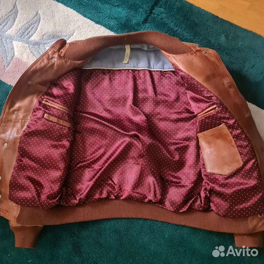 Коричневая Куртка кожаная