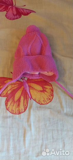 Шапка зимняя для девочки 52 54