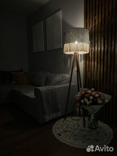 Торшер макраме