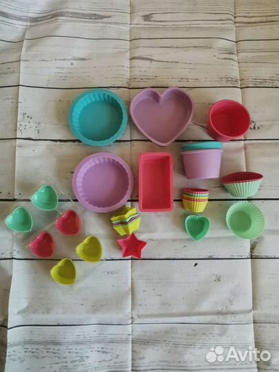 Силиконовые формы для выпечки,цена за всё