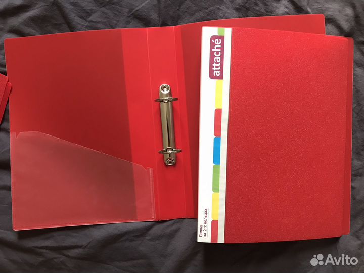 Папка для документов с двумя кольцами А4 формат