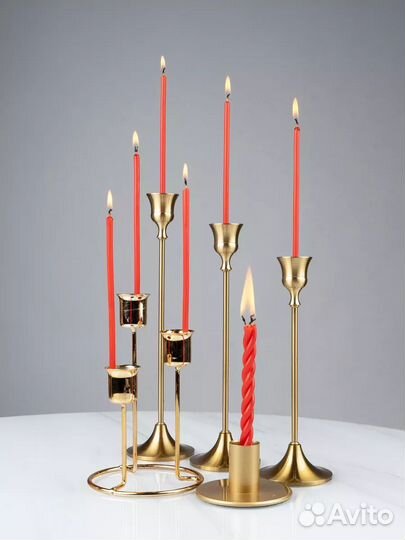 Свечи медовые красные 85 штук