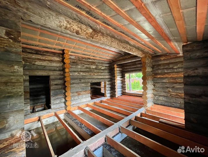 Срубы и пиломатериал из карельской сосны кело