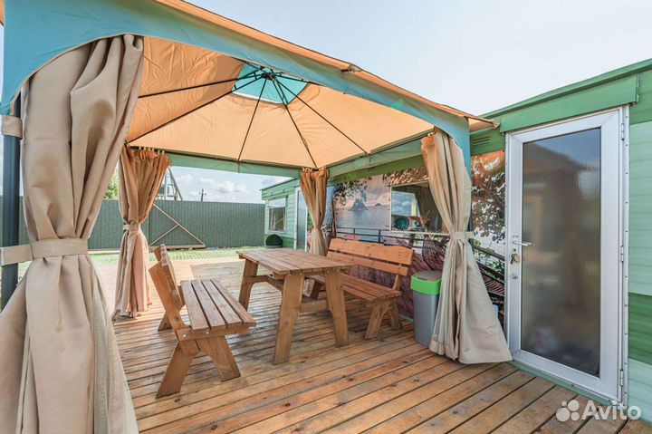 Беседка и(или) баня на дровах с домиком Аренда