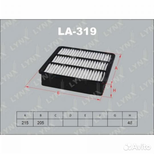 Lynxauto LA-319 Фильтр воздушный