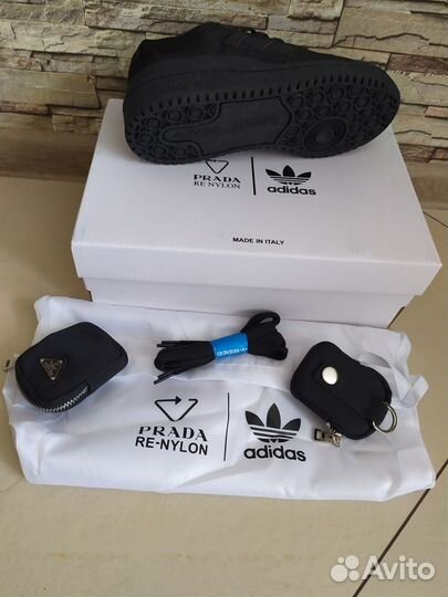 Кроссовки 36-45 Adidas Prada черные black