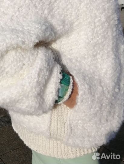 Куртка,и шапка бини, ручная работа, женская