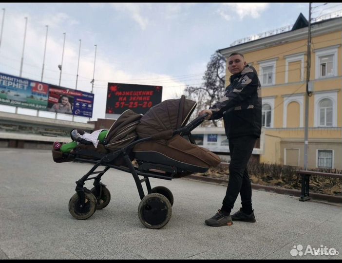 Коляска для двойни 3 в 1
