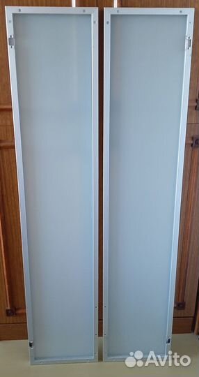 Дверки алюминиево стеклянные для шкафа