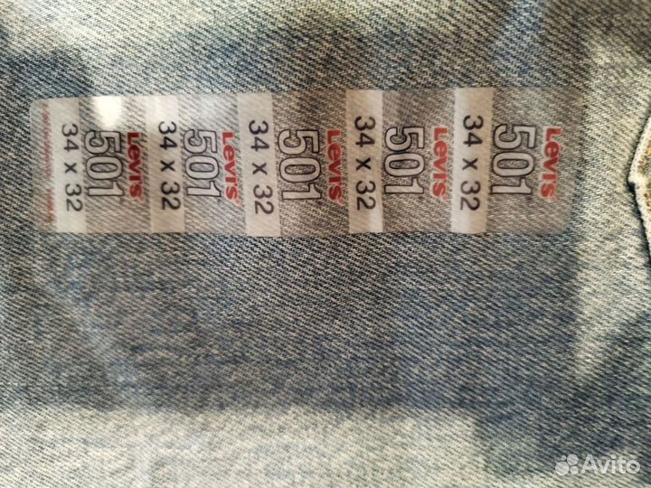 Джинсы мужские Levis 501 w34 l32