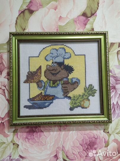 Вышитые картины Поварята