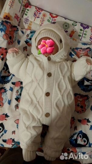 Комбинезон теплый на выписку