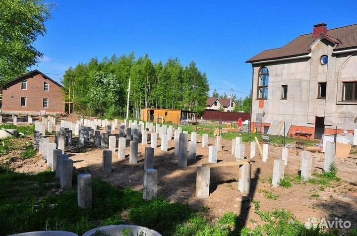 Железобетонные сваи под ключ установка