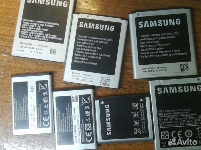 Аккумуляторы на Самсунг б/у
