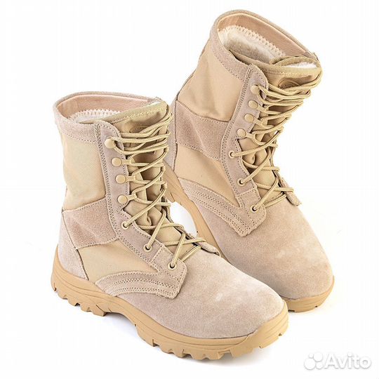 Берцы Юнармия зимние (синий шнурок)