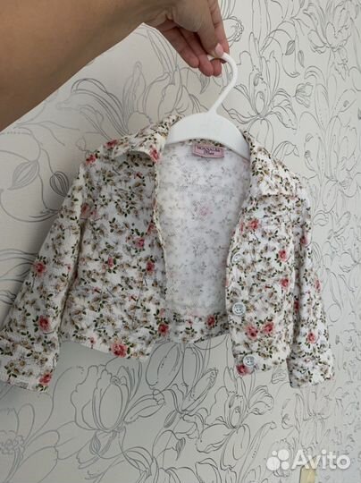 Джинсовая куртка monnalisa детская 12 месяцев