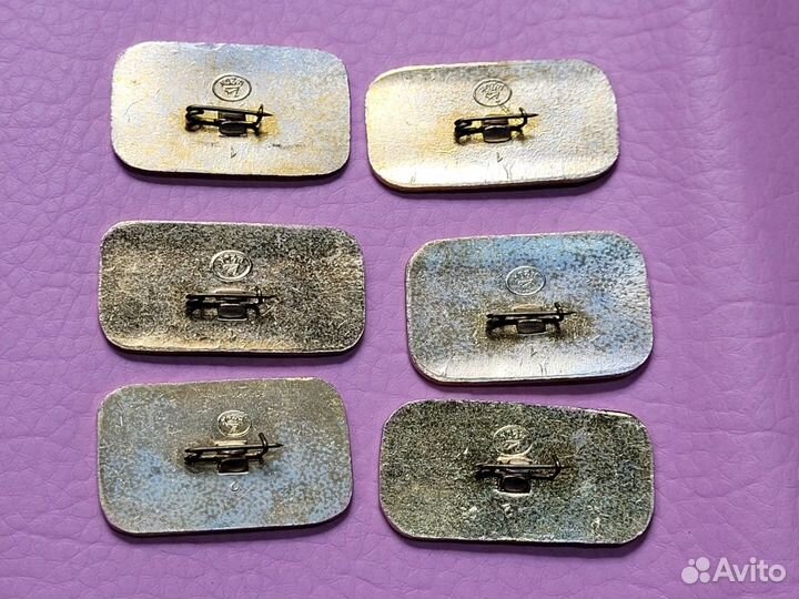 Знаки значки набор 6 шт Гражданская авиация