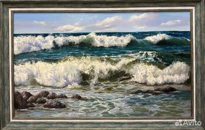 Картина маслом море 
