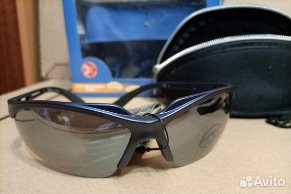 Спортивные очки + чехол + сменные линзы