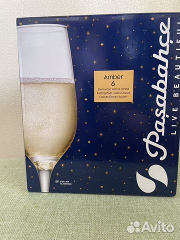 Бокалы для шампанского новые