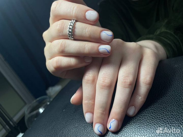 Модель на маникюр с покрытием