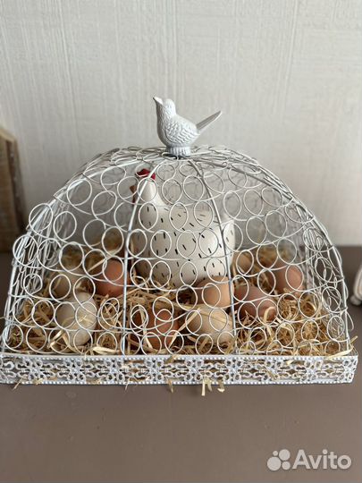 Клош металлический с крышкой