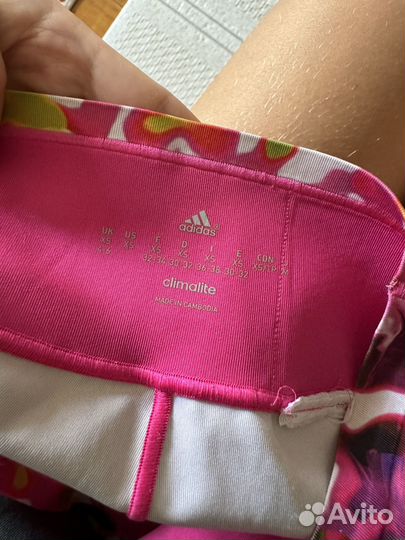 Лосины спортивные adidas женские розовые