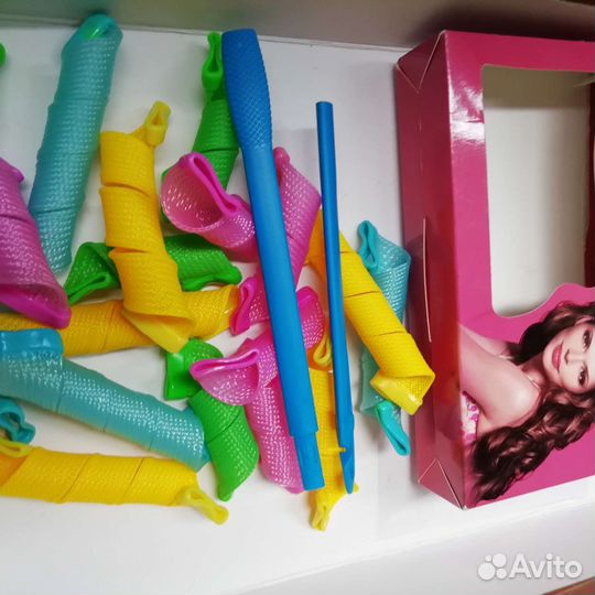 Бигуди волшебные локоны разноцветные