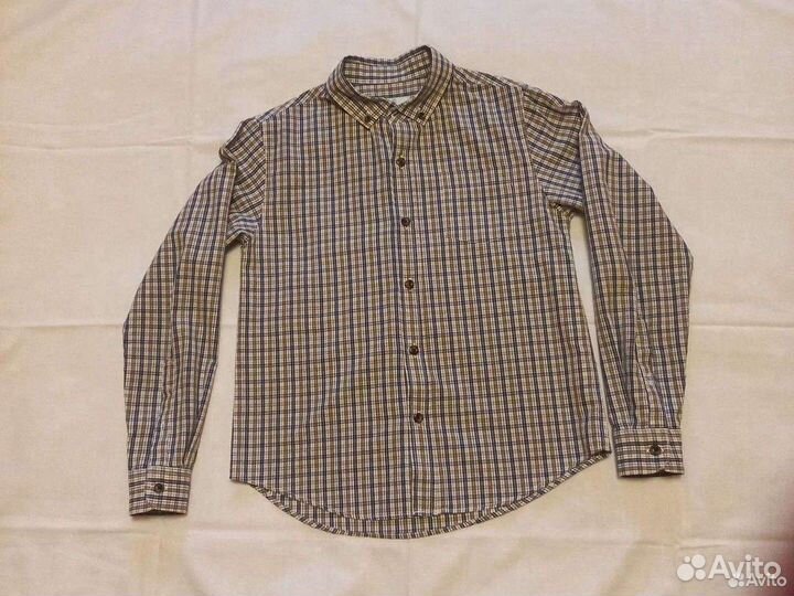 Рубашка детская на мальчика брендовая 10-12 лет
