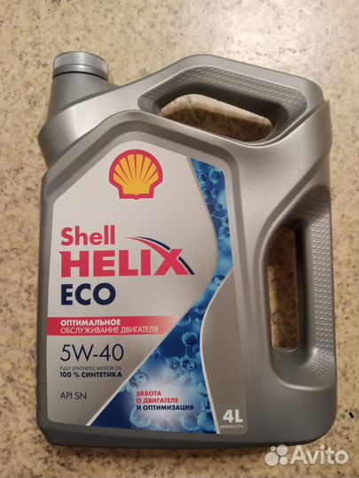 Синтетическое масло Shell Helix Eco 5W-40