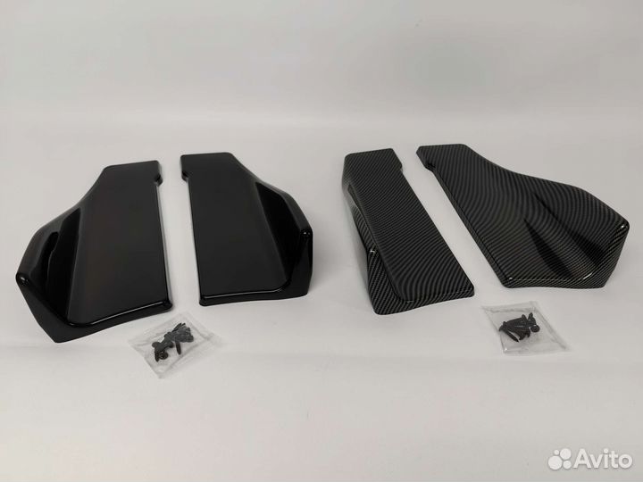 Сплиттер заднего бампера универсальный