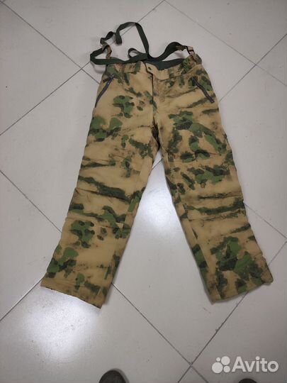 Зимние теплые штаны армейские мох