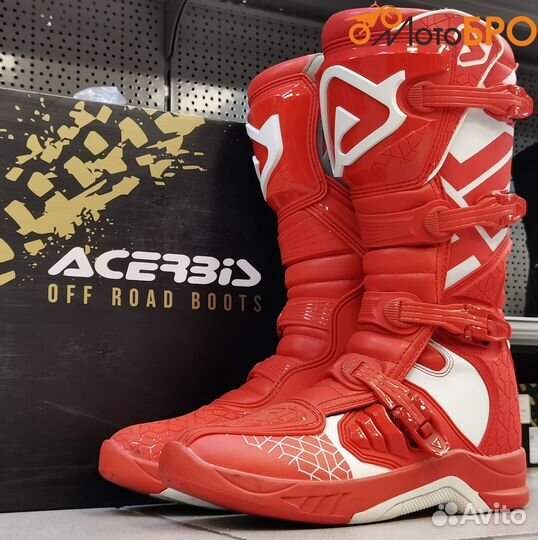 Мотоботы эндуро acerbis красные