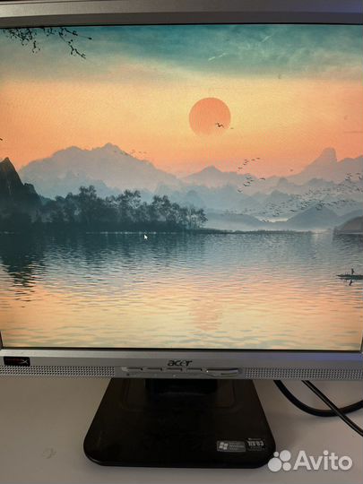 Монитор Acer+ адаптер vga-displayport