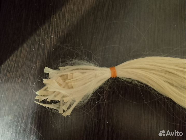 Волосы для наращивания 70 см натуральные блонд