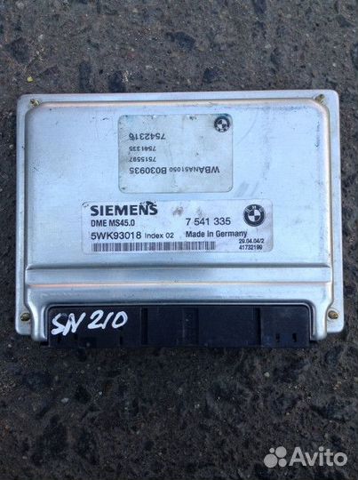 Блок управления двигателем BMW 5 E60/E61 2004