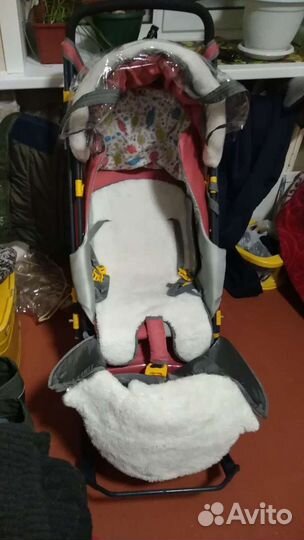 Детские санки коляска бу