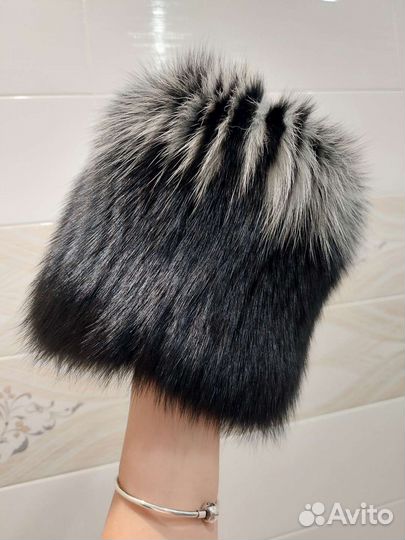 Шапка новая женская натуральный мех (песцовая)