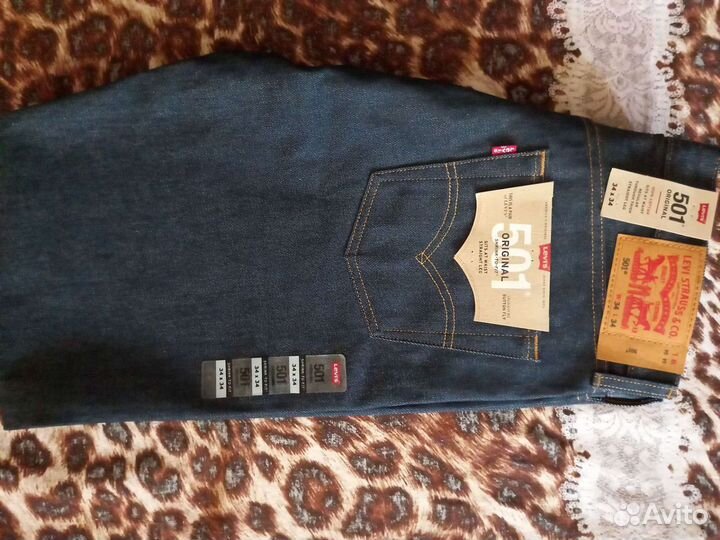 Джинсы Levis501Original Shrink-To-Fit.Rigid Indigo