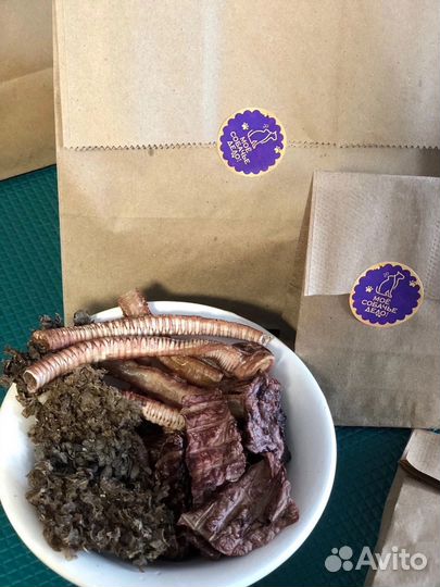 Сушеные лакомства. Легкое, рубец, трахея и тд