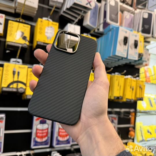 Чехол iPhone 15 pro max кевлар