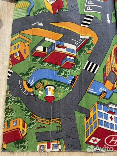 Ковер «Город»с необработанным краем