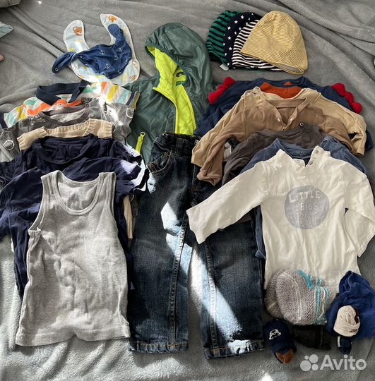 Детские вещи на мальчика пакетом на 1 -1,5 года