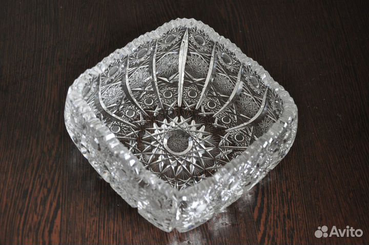 Салатник хрустальный Чехословакия