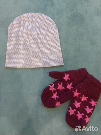 Шапки ,снуд, шарфы,варежки на девочку