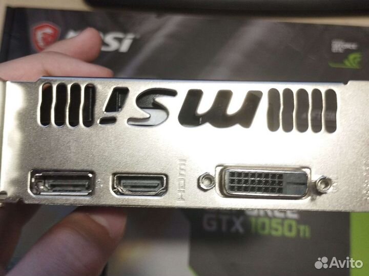 Видеокарта MSI GTX 1050 ti 4gb