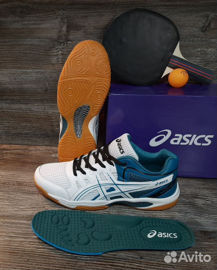 Кроссовки Asics для тенниса артикул 2219 белый/син