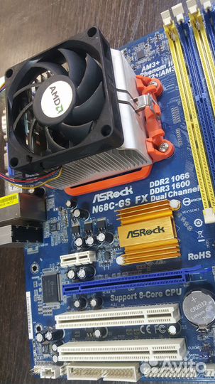 Комплект материнка ASRock AM3+ & CPU Phenom X6